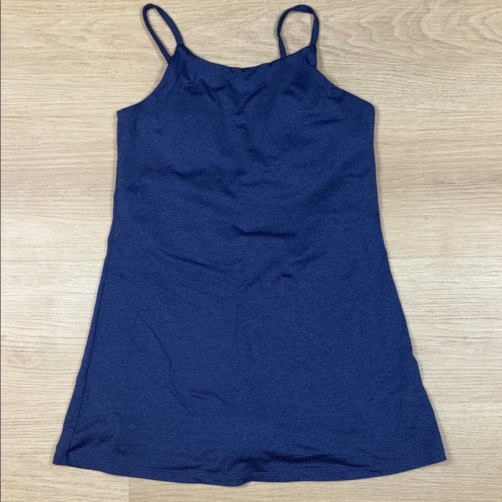 We Wander Deep Blue Padded Cup Girl’s M 8/10 Casual Spaghetti Strap Skort Dress